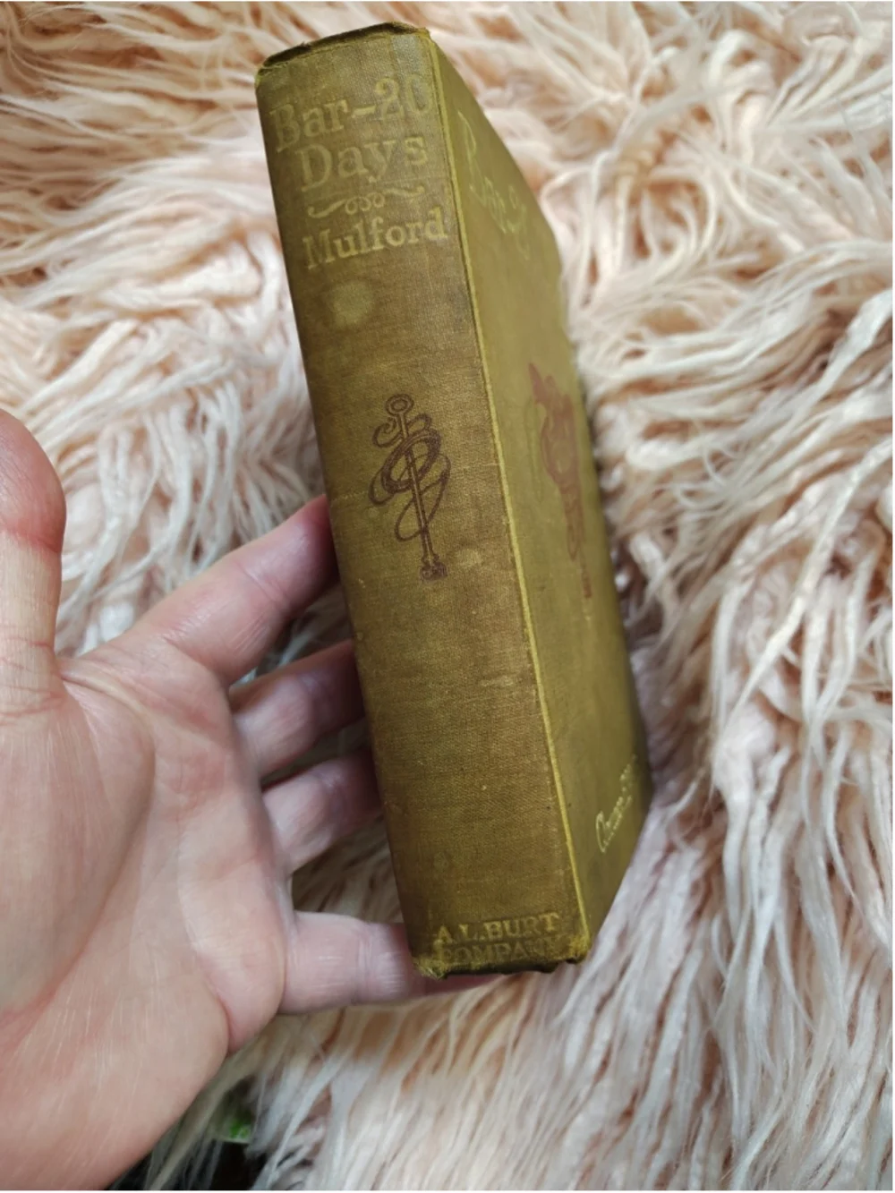 Bar-20 Days by Clarence E. Mulford 1911 Hardcover NO Dustcover Pictures Vibrant